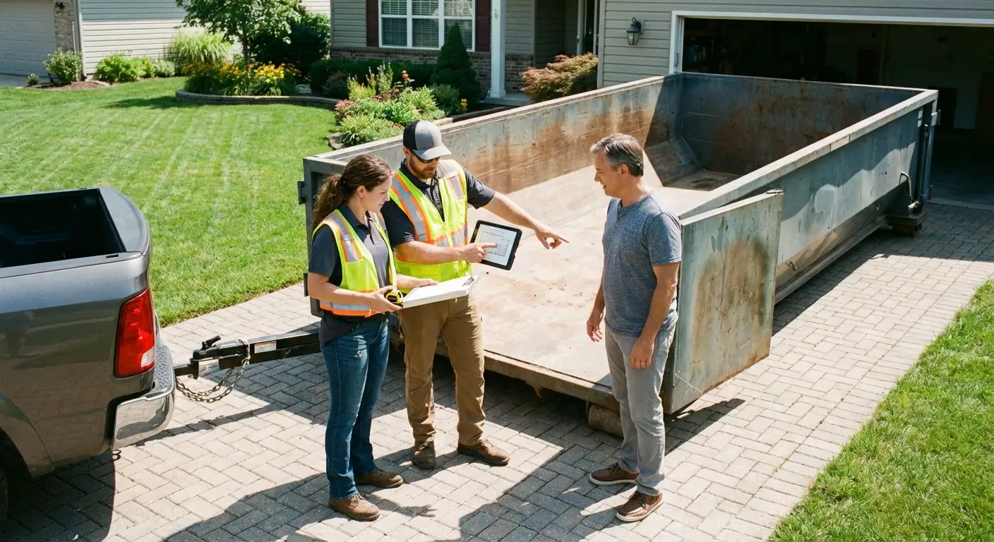 10 Yard Dumpster Rental Process in Los Angeles, CA