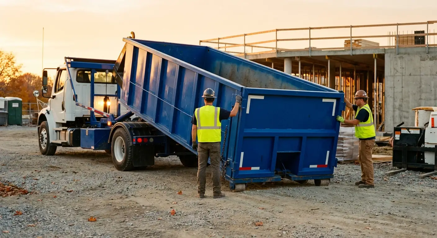 Commercial dumpster rental delivery in Los Angeles, CA