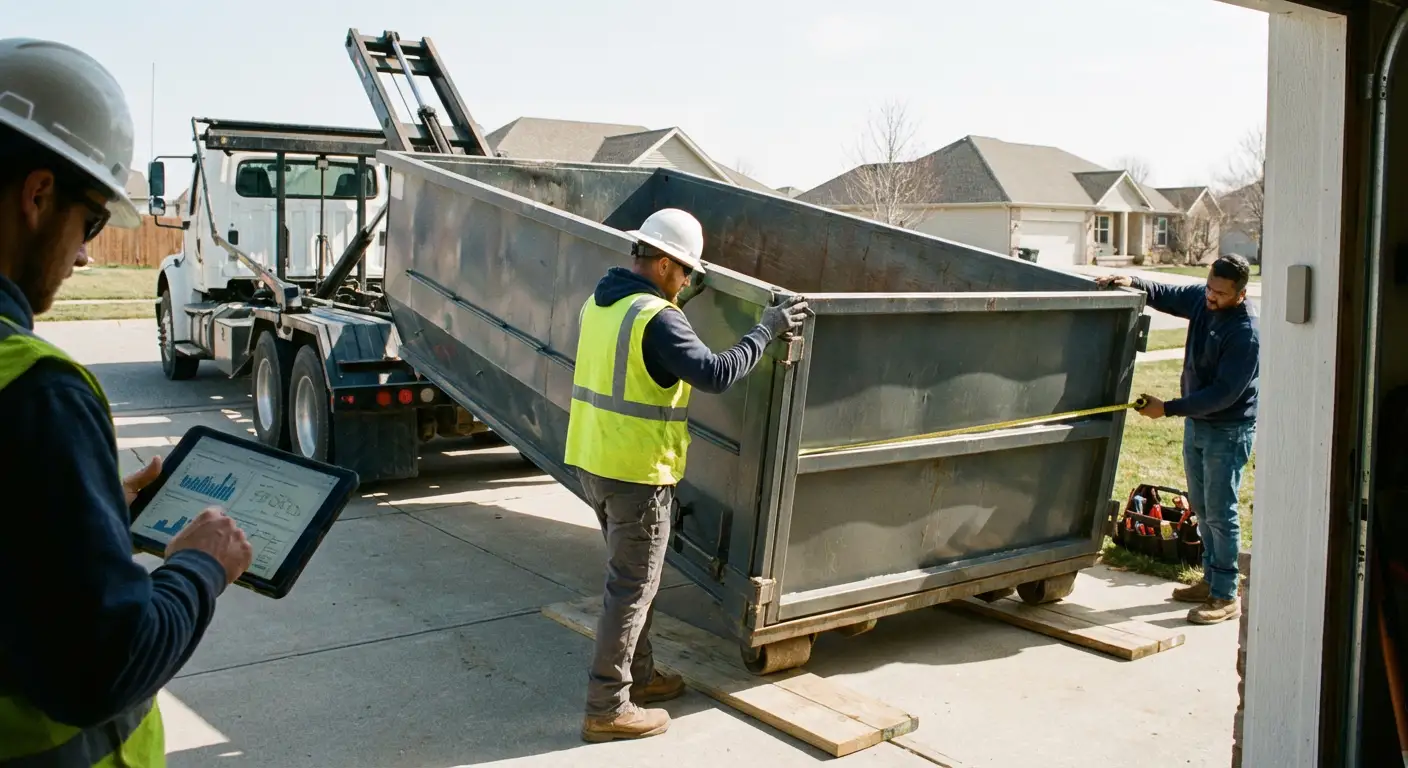 Roll-off dumpster dimensions and capacity guide in Los Angeles, CA
