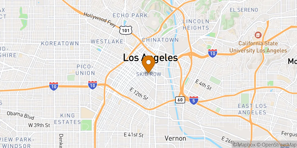  neighborhood map in Los Angeles, CA