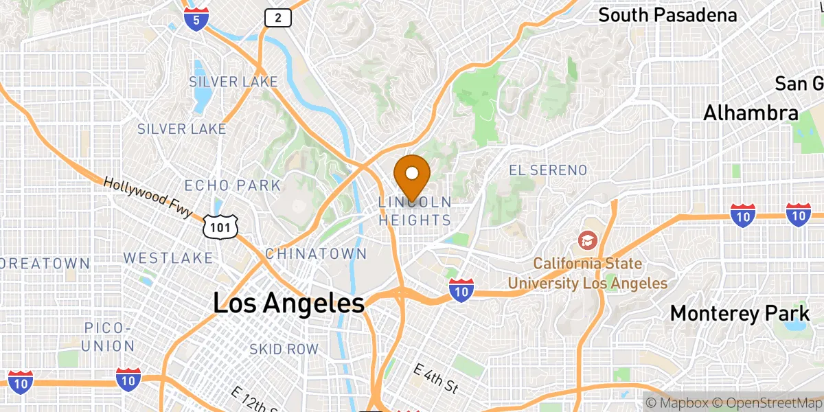  neighborhood map in Los Angeles, CA