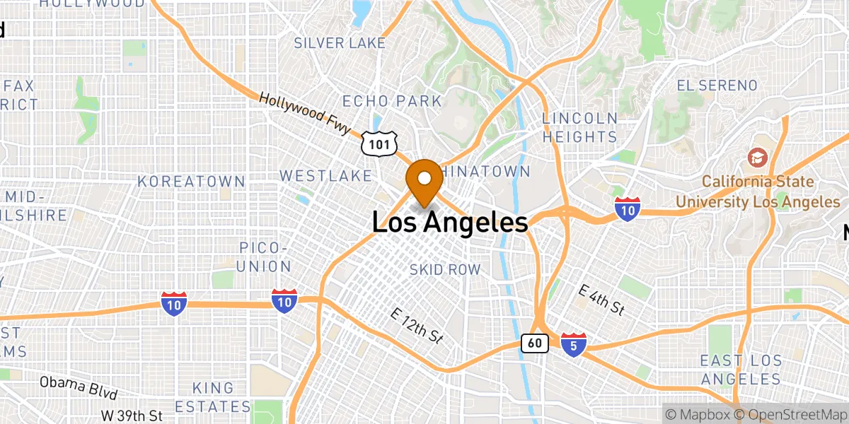  neighborhood map in Los Angeles, CA